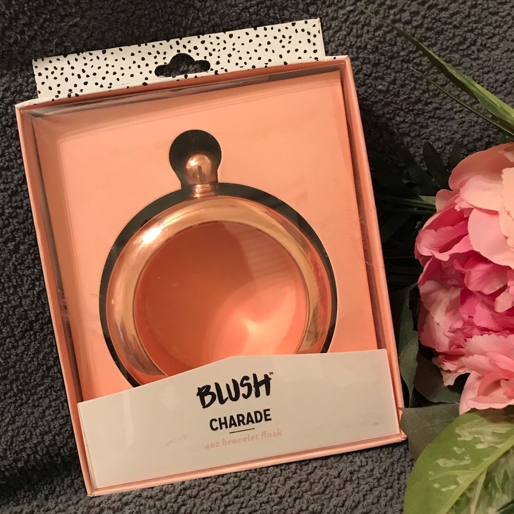 Rose gold bracelet flask by Blush